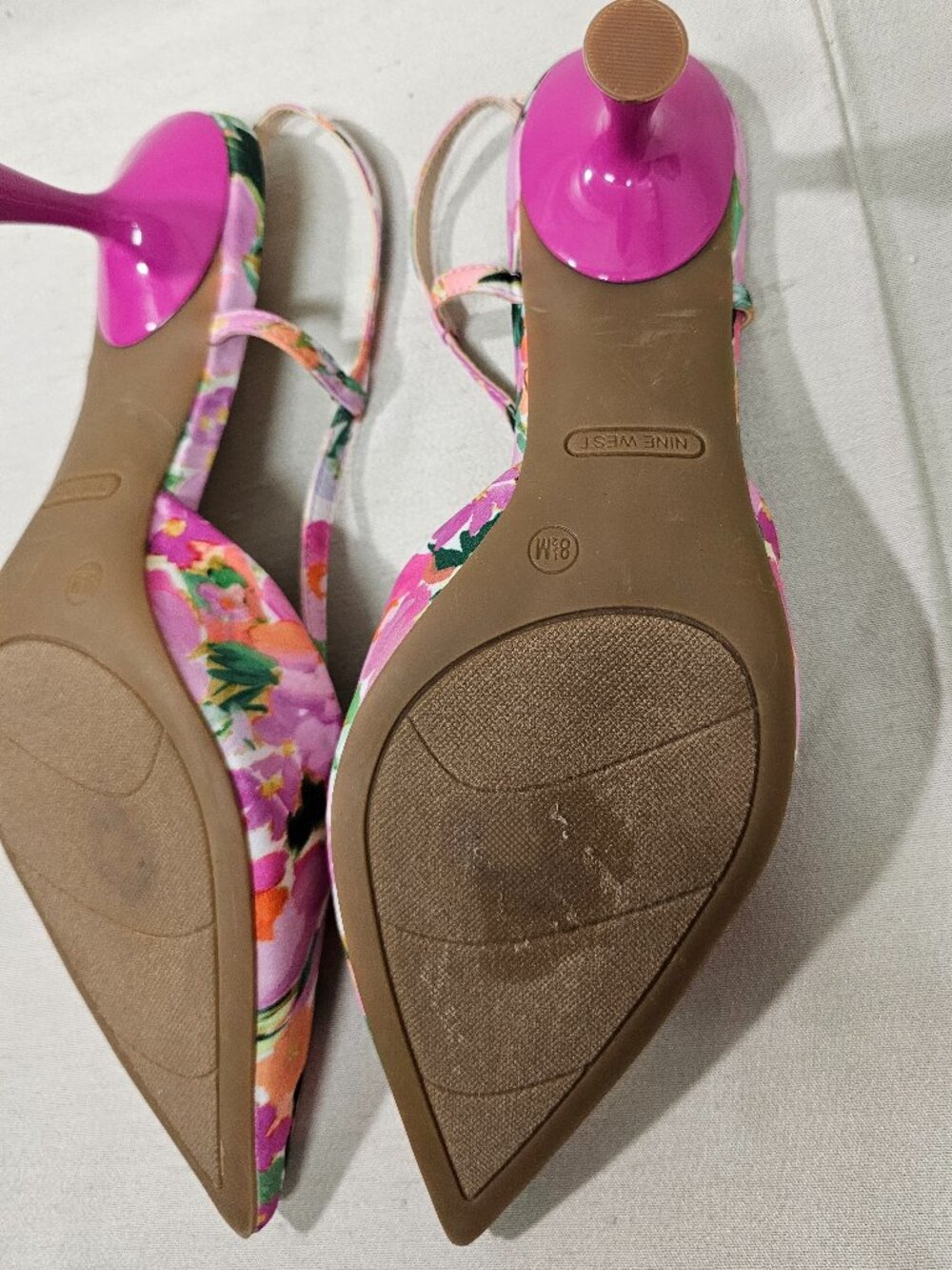 Nine West Women's Floral Slingback Shoes Size 8.5M - Picture 15 of 16